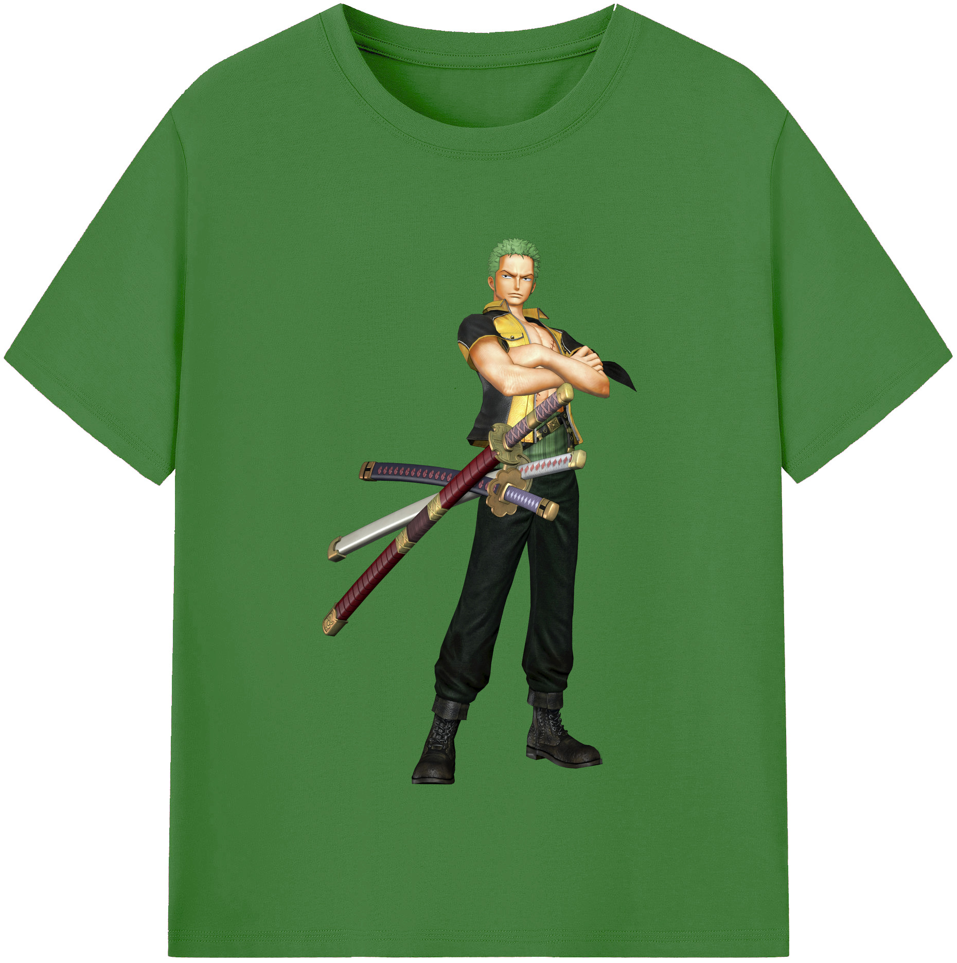 ワンピース ロロノア・ゾロ ONE PIECE Roronoa Zoro レディースカジュアルプリントTシャツ（綿100％）